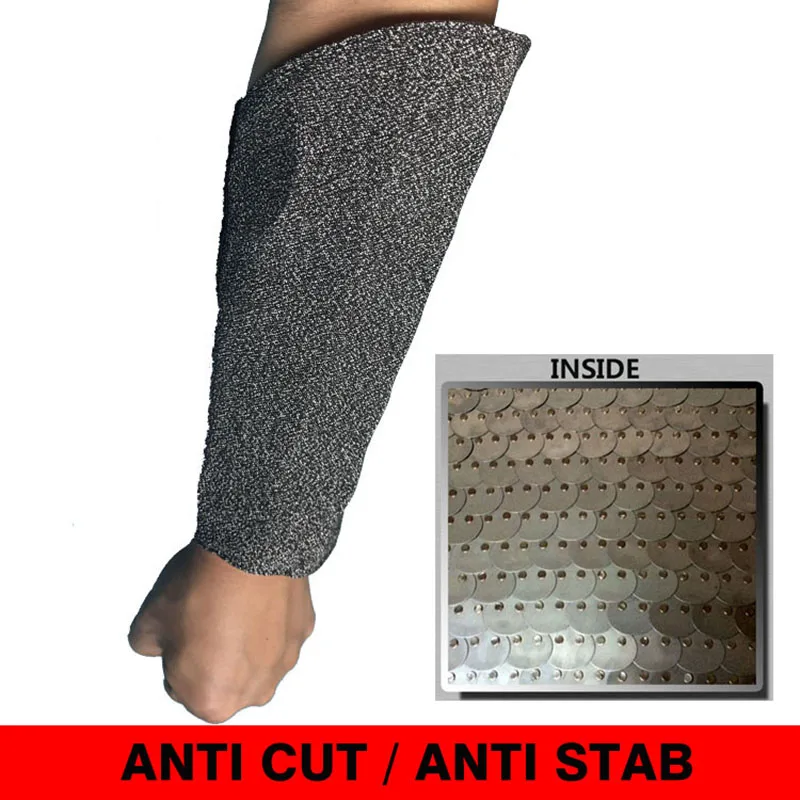 1-paio-di-manicotti-di-sicurezza-anti-taglio-dell'avambraccio-anti-pugnalata-protezione-del-braccio-in-acciaio-inossidabile-bracciale-di-difesa-del-polso-armatura-in-metallo-leggero