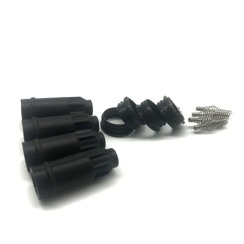 4PCS Ignition Coil Rubber Boot Compatible For Renault Megane 2003 1.6L For BERU OEM 2303590382 0040100052 8200568671