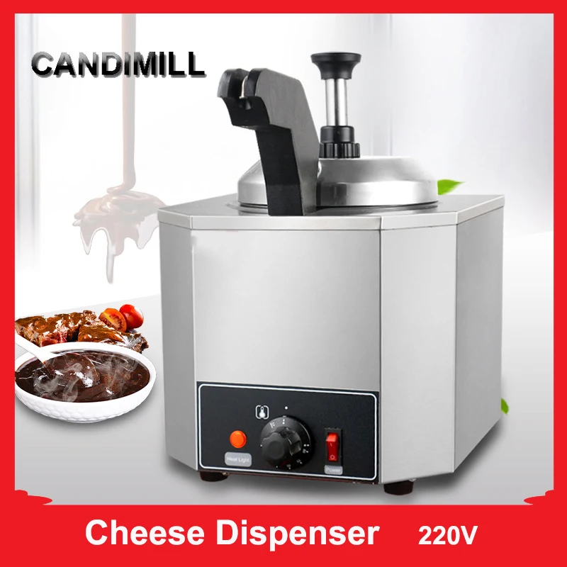 CANDIMILL Single-Head Chocolate Sauce Cheese Dispenser Jams Warming Machine Sauce Warmer Chocolate Melter