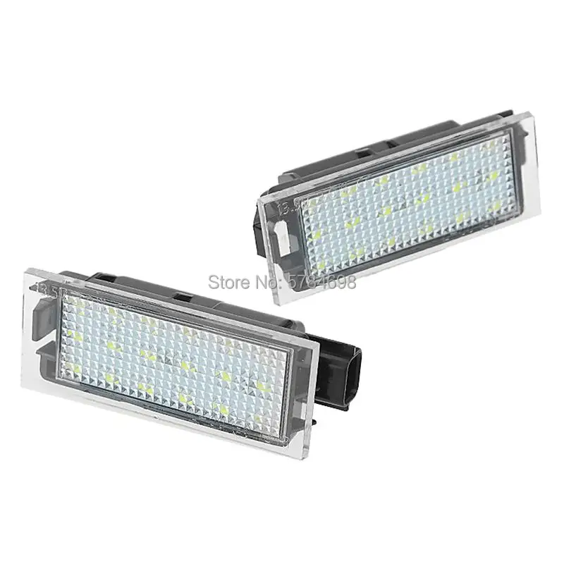 LED License Number Plate Light Lamps For Renault Clio Laguna Megane Trafic Twingo Espace Kadjar Master Twizy Vel Satis Wind E4M