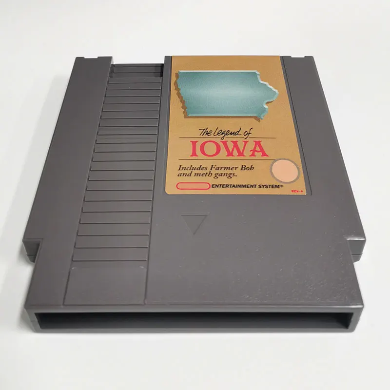 Iowa Game Cartridge For Console Single card 72 Pin NTSC and PAL Game Console