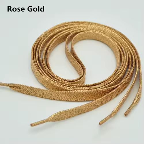 1 cm Width Colorful Lurex Shoelaces Trendy Bright Colorful Fall Winter Shoelaces Sneaker White Casual Sports Leather Shoes Laces - Image 7