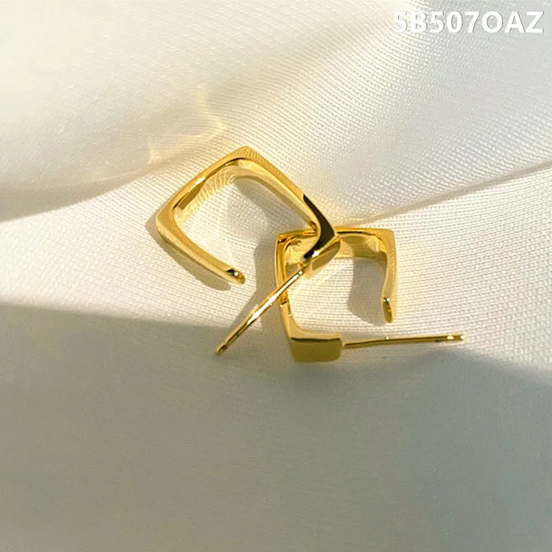 Golden Hoop Earrings Korean Geometry Metal Gold Earrings For women Female Retro Drop Earrings 2021 Trend Fashion Jewelry