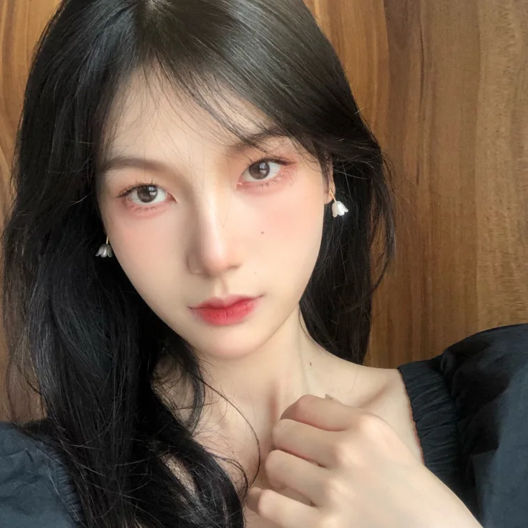 GRACE JUN 귀걸이에 꽃 모양 클립 여자에 대 한 아니 피어 싱 소녀 파티 결혼식 귀여운 골드 컬러 커 프 스 귀걸이 패션 쥬얼리