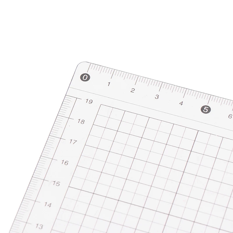 A4 A5 B5  Students Writing Desk Pad PVC Grid Sewing Cutting Mats Drawing Clipboard Measuring Supplies Transparent Ruler Board