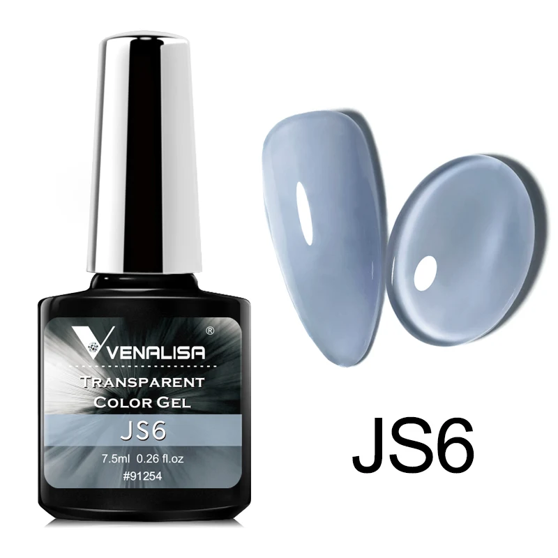 Venalisa Transparante Kleur Gel Polish Vernis Hybride Nagels Voor Manicure Nail Art 7.5ML Ice Spar Kat Ogen losweken UV Gel Lak