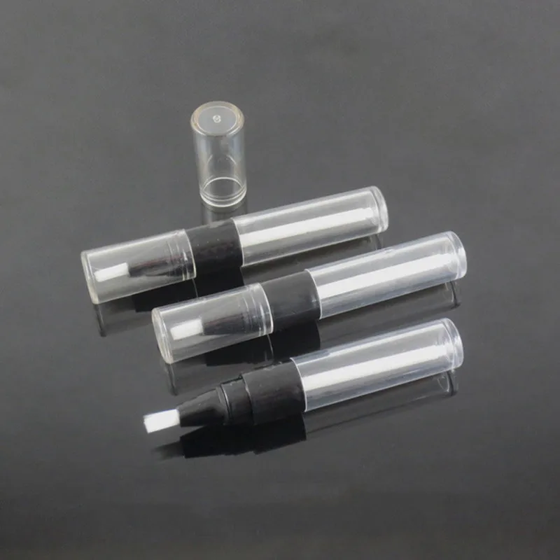 10/30/50pcs 4ml Lip Gloss Tube/Bottle, Empty Round Mini Twist Pen Disposable Plastic Dial Up Pen With Silicon Tip