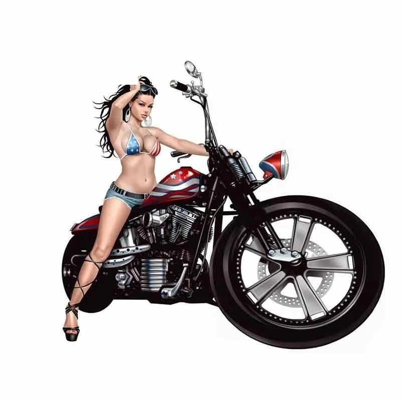 Sexy Pin-up Girl Bra Nickers Hot Stuff Sticker Window Car Bumper Decal Funny JDM Car Stickers,13cm*8cm