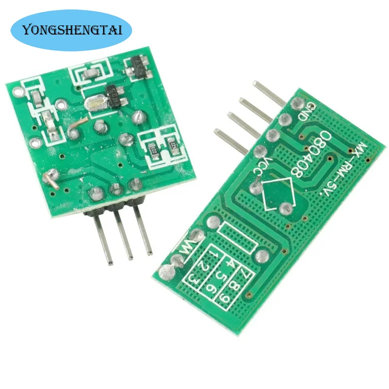 Kit de enlace de transmisor y receptor RF para placa de módulo de voltaje de Módulo de Control Remoto inalámbrico Arduino, 315Mhz, 433 Mhz, 315Mhz, 433 Mhz