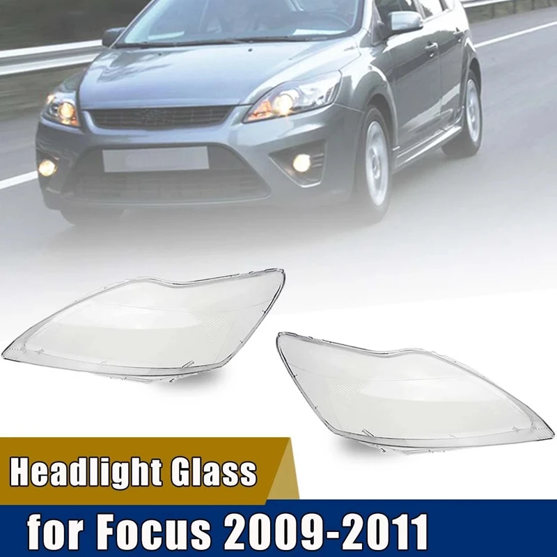 

NEW-Car Headlights Cover Shell Transparent Lens Lampshade Headlight Cover Lampshade Lamp Shade for Ford Focus 2009 2010 2011