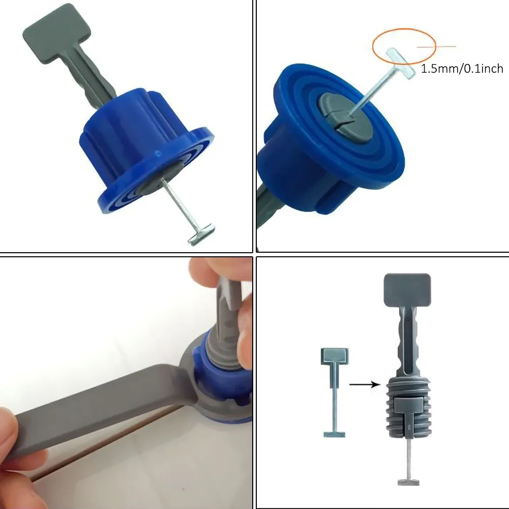 50 Set Plastic Ceramic Leveler Tools T Shaped Leveling System For Tiles Reusable T Leveling Locator System Tile Spacers