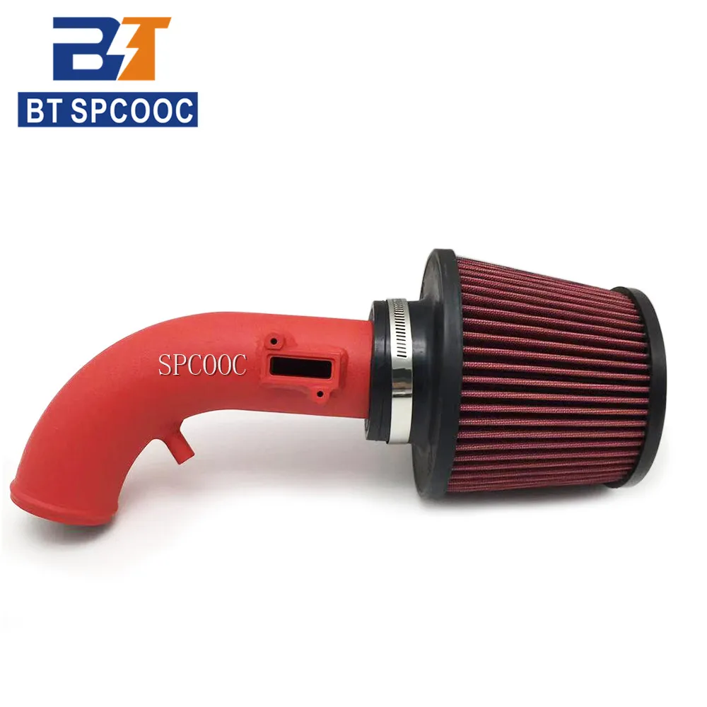 SPCOOC Car Modified Sport High Flow Cold Air Intake Filter Kit Fit For Honda Jade Vezel And Honda Civic 8th Red