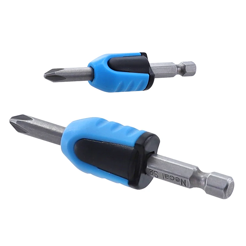 Screwdriver Bit Magnetic Ring 1/4'' Shank Screw Driver Plastic 2 in 1 Strong Magnetizer Demagnetizer for Electric Screw Bit