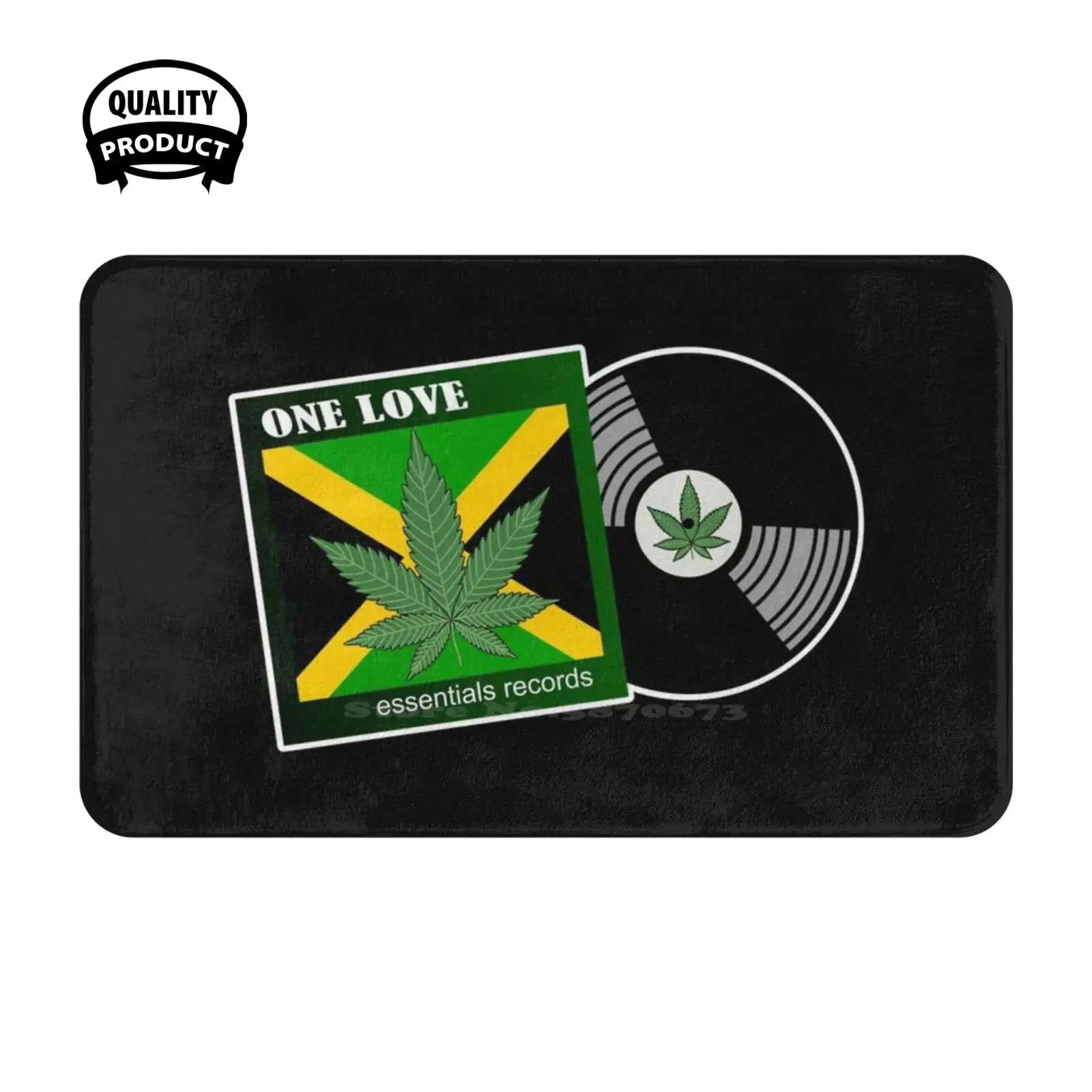 One Love Soft Cushion Home Carpet Door Mat Car Rug Rasta Marley Reggae Music Africa Lion Of Judah Jamaica Boss Reggae Silver