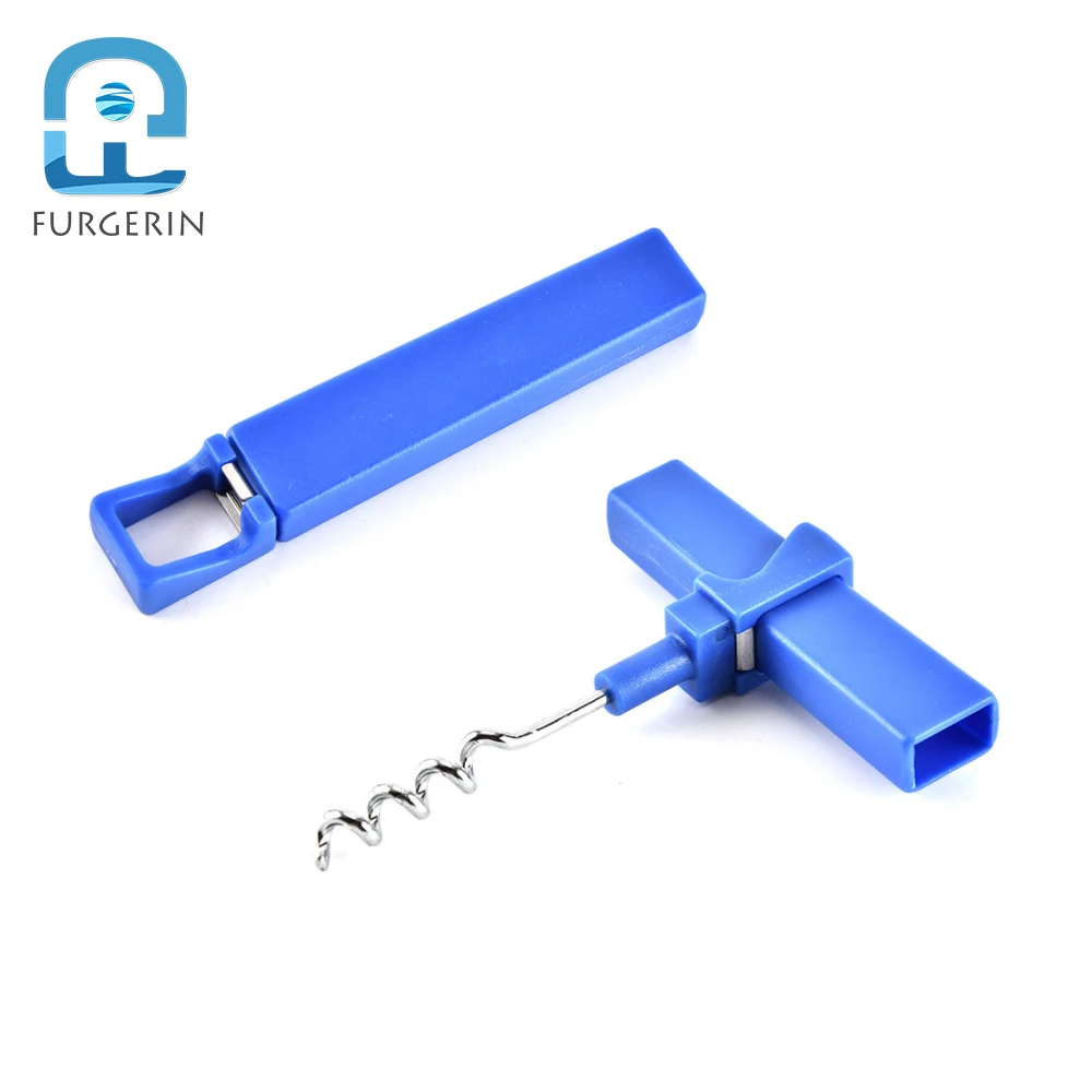 

FURGERIN-Portable Corkscrew Wine Opener, Easy Cork Screw Bottle Openers Mini Stainless Steel Kitchen Bar Tools, Accessories, 1Pc