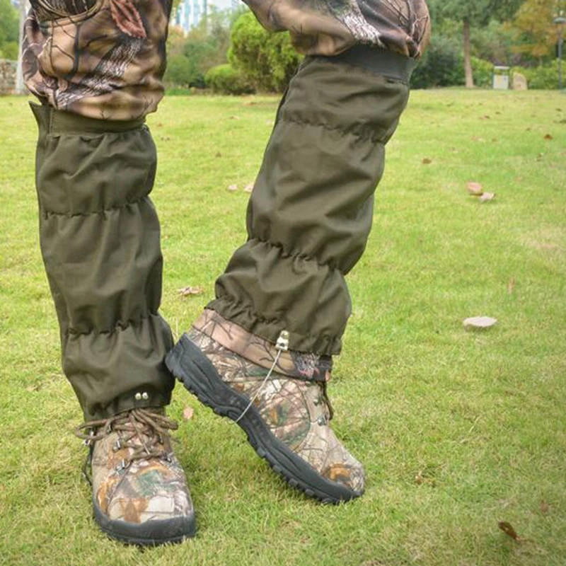 Polainas tácticas impermeables para las piernas, calentadores de protección para las piernas, para escalada, Camping, senderismo, botas, cubierta