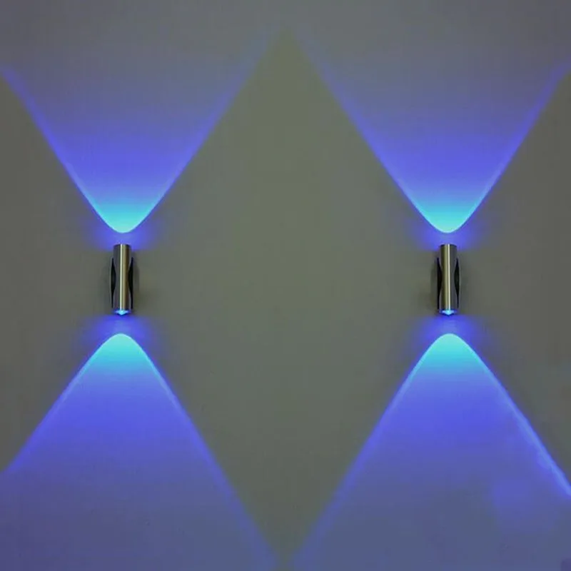 Light Bedroom Blue Aluminum Wall Lamp Home Sconce Luces LED Decoracion Bar KTV Porch Wall Ceiling LED Light