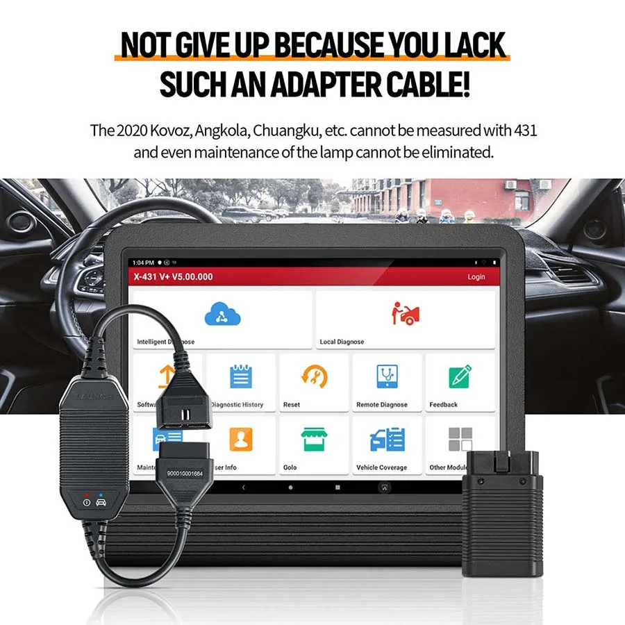 LAUNCH X431 CAN FD Adapter Code Reader Connector Auto Diagnostic Tool ForThrottle Pad II Torque Turbo x431 V + Pro3S