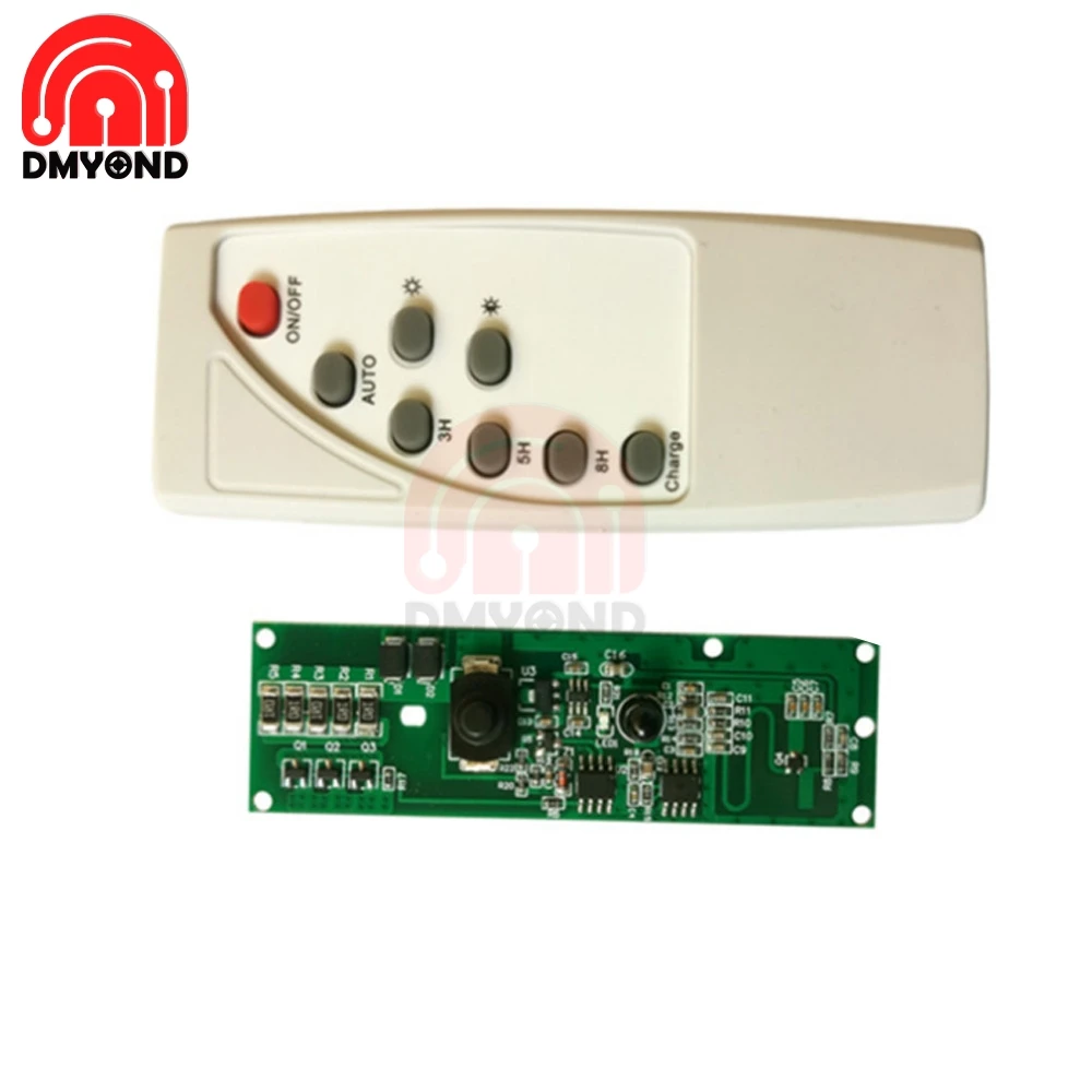 Dmyond 3.2V 3.7V Ottico Radar di Controllo di Induzione Del Corpo Umano Solare Circuito Lampada Solare LED Bordo di Driver con A distanza di