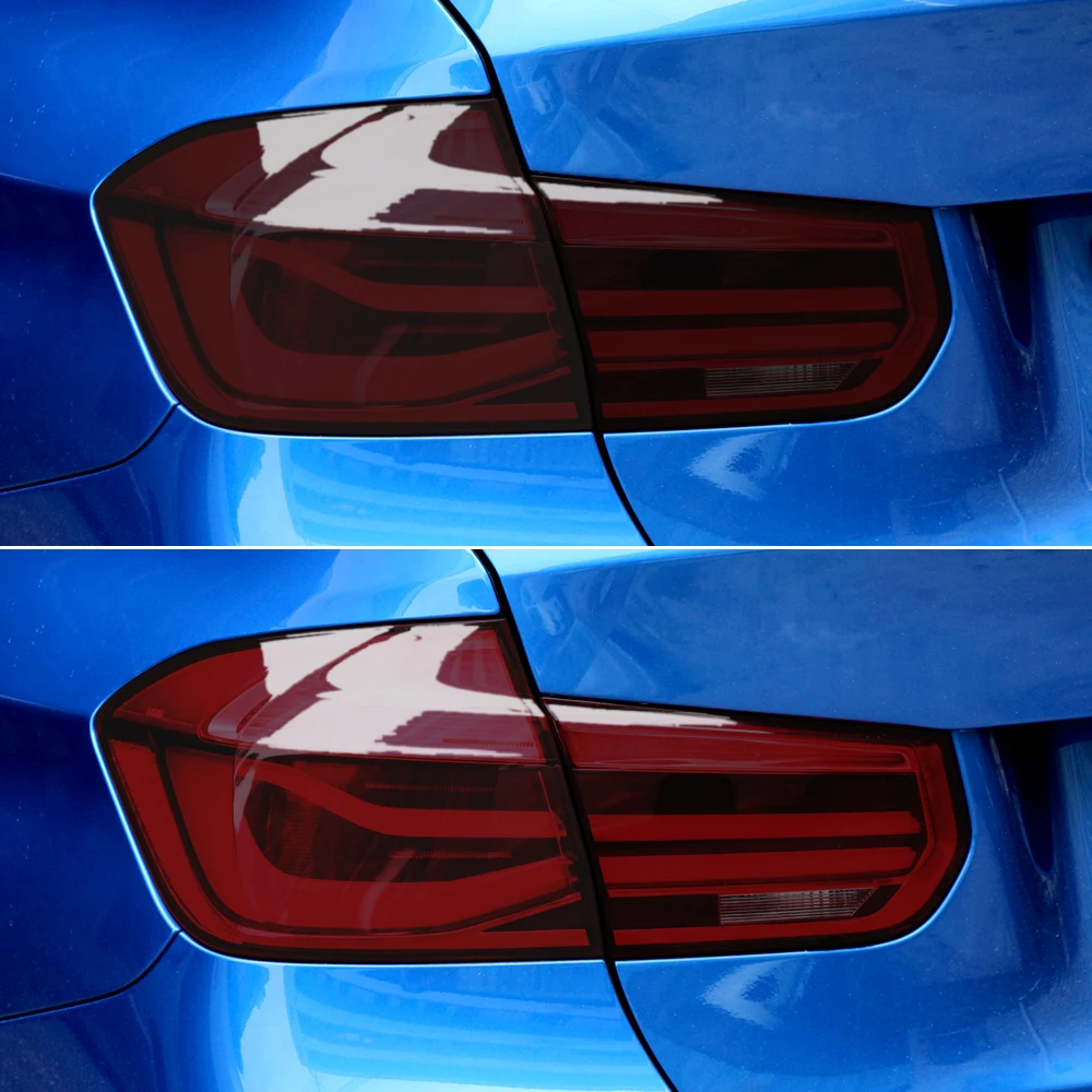 السيارات سيارة الدخان الضباب الخفيف المصباح الفينيل الخلفي تينت الشرائط ملصق سيارة العلوي فيلم # YL1 #5