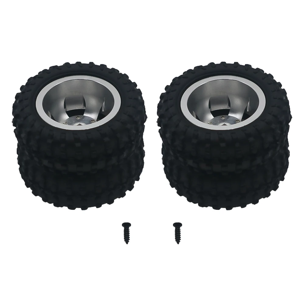 2pcs 50mm alloy rear double wheel rim for 1/10 rc hobby model car WPL D12 drift truck upgraded part