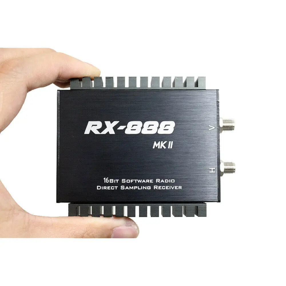 

RX-888 MKII ADC SDR Receiver Radio 16bit Direct Sampling 32Mhz HF UHF VHF R828D