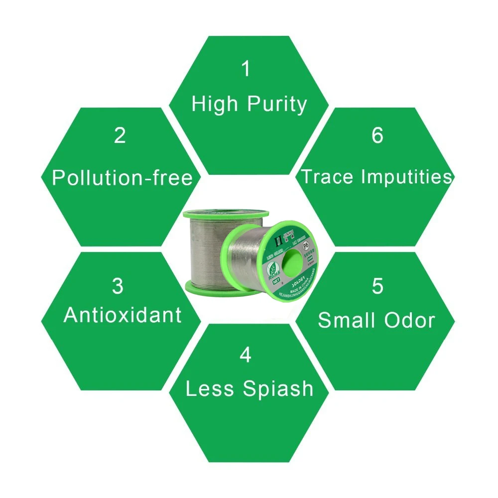 250g Lead-Free Sn99.3 Cu0.7 Solder Wire 0.5mm-2.0 mm Unleaded Lead Free Tin Rosin Soldering Wires for Electrical Solder RoHs