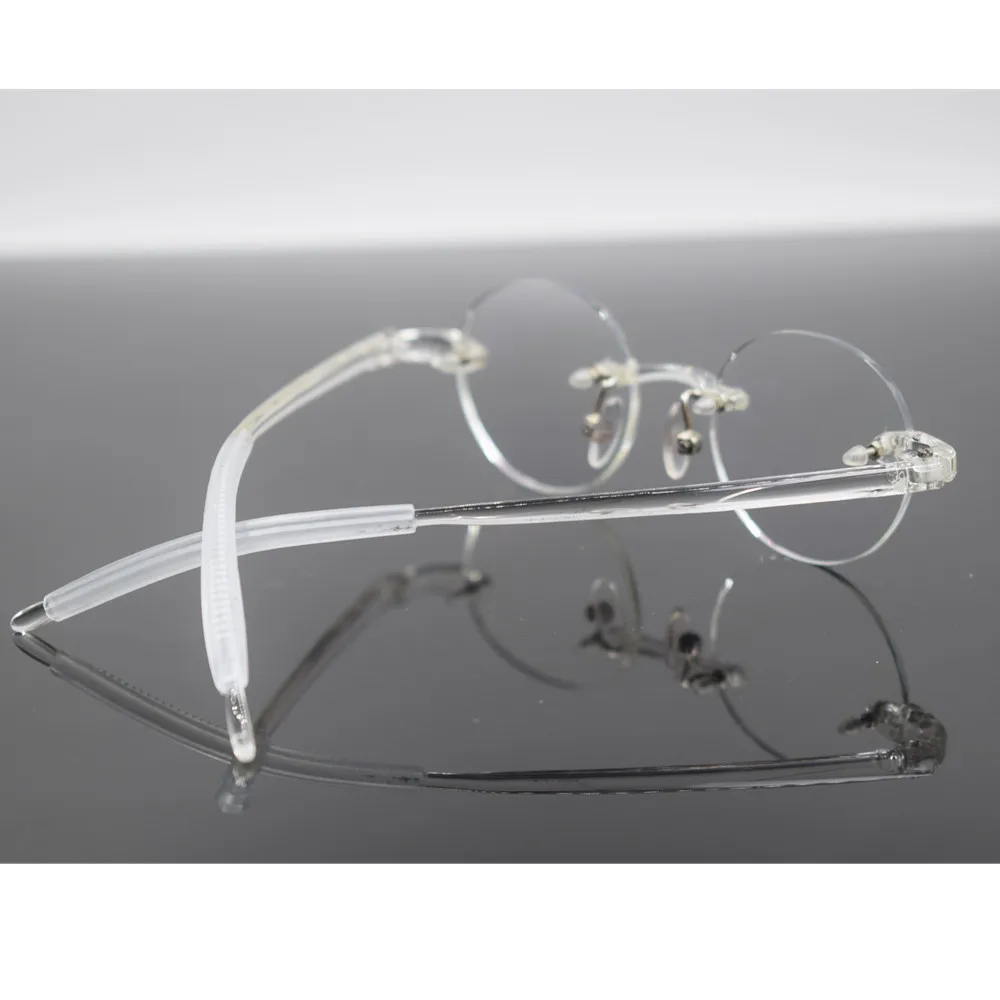 Vintage Reading Glasses 40mm Small Oval Square Light Flexible Rimless Unisex +75 +100 +125 +150 +175 +200 +225 +250 +275 +30