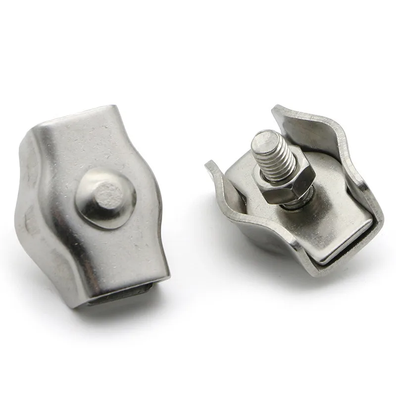 1pc 304 Edelstahl Draht Seil Schnalle Clips 2mm 3mm 4mm 5mm 6mm kabel Klemme Einzel Griffe Verschluss Hardware Zubehör