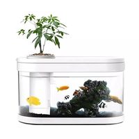 Cy mi PICOOC Painting Geometric Fortune Amphibious Ecological Fish Tank Landscape Small Mute Aquarium