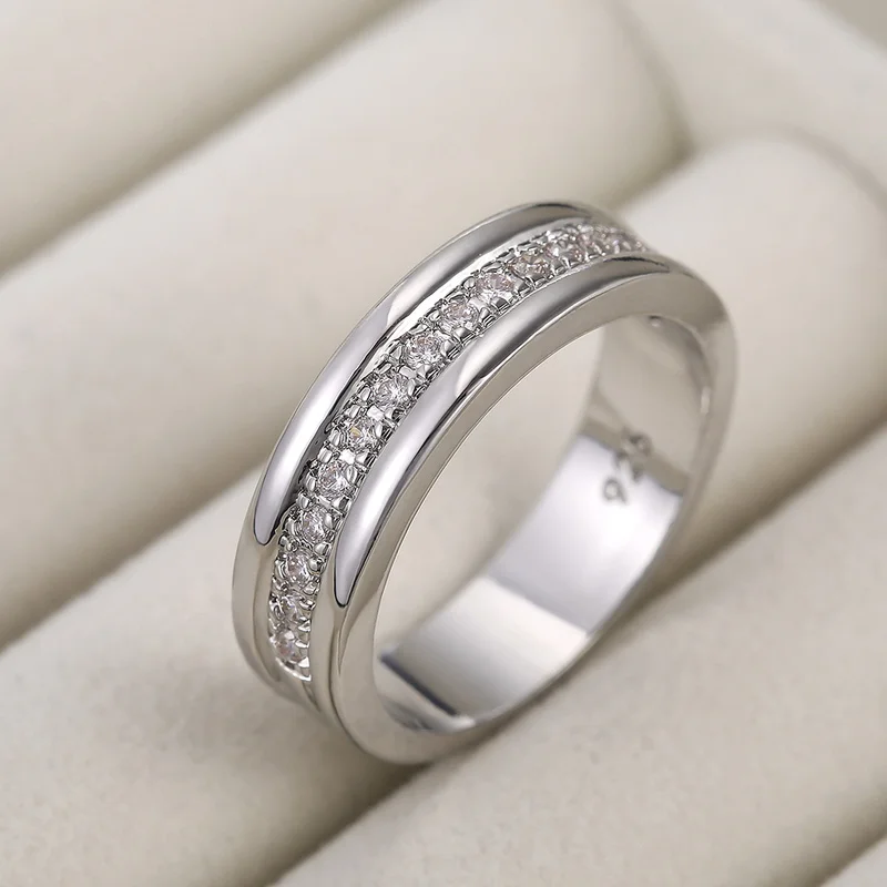 CAOSHI Classic Wedding Rings for Women High Quality Finger Accessories Timeless Styling Jewelry Valentines Gift Dropshipping Hot
