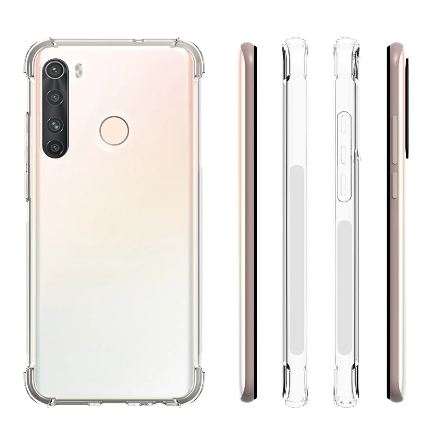 Crystal Clear Reinforced Corners TPU Shock Absorption and Anti-Scratch Cover case for HTC Desire 20 Pro