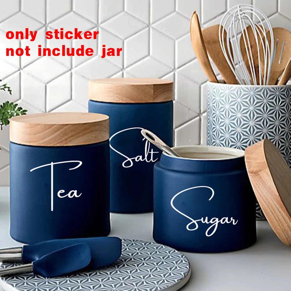 8 قطع من ملصقات جرة تنظيم المط - مراجعة Kitchen Baking Organization وسعره