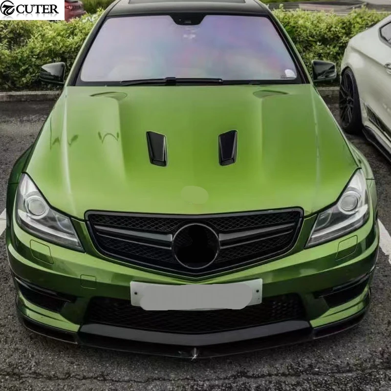 W204 Real C63 Amg 507 Style Carbon Fiber Engine Hoods Auto Car Bonnet for Mercedes Benz W204 C63 08-14