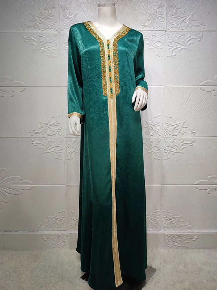 Siskakia muçulmano hijab vestido para mulher rosa ramadan eid 2021 marroquino kaftan dubai jalabiya árabe oriente médio roupas islâmicas