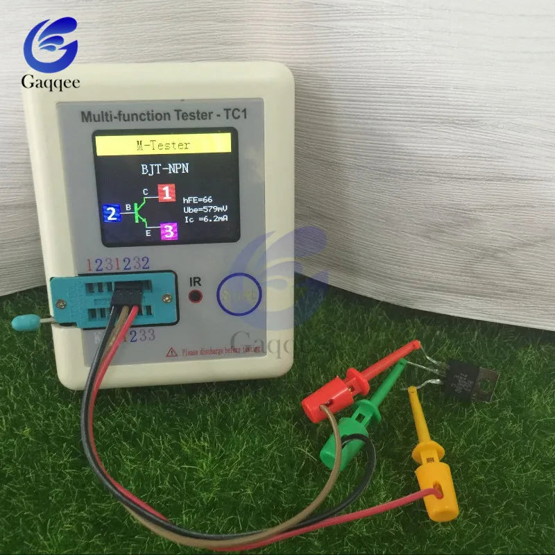 LCR-TC1 Transistor Tester Tft Diode Triode Capaciteit Meter Lcr Npn Mosfet Weerstand Test Lcd 3.5 Inch Tft Multimeter