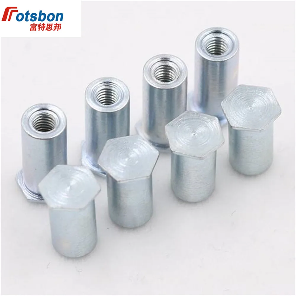 

BSO4-M5-12 Blind Hole Threaded Standoffs Self Clinching Feigned Crimped Standoff Server Cabinet Sheet Metal Spacer Panels Vis PC