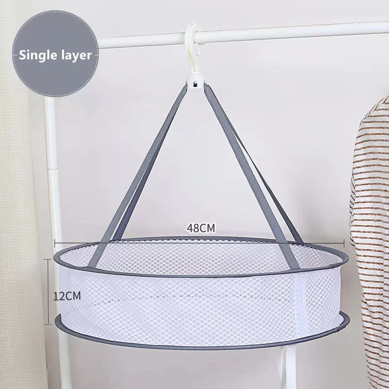 Multifunctional Clothes Basket Double-layer Coarse Mesh Clothes Basket Socks Drying Artifact Pillow Clothes Net Anti-Deformation