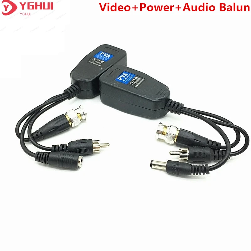 

8MP BNC To RJ45 Video Balun HD Power Video Audio 3 IN 1 CCTV Twisted Pair For 4K AHD CVI TVI Camera