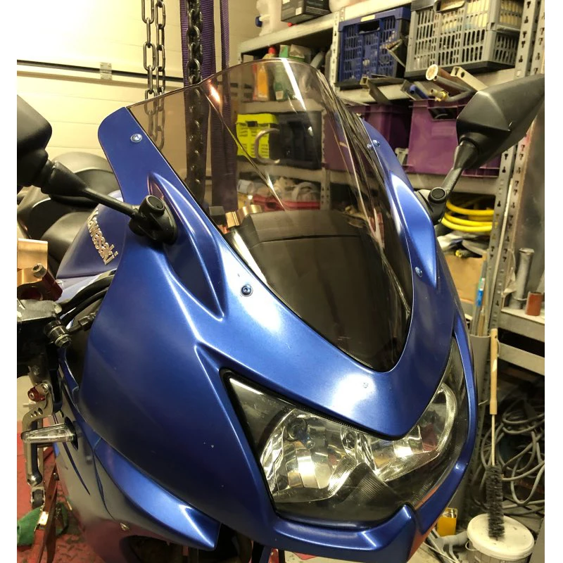Motorcycle Double Bubble Windshield WindScreen Screen For 2008 2009 2010 2011 2012 Kawasaki Ninja 250 R 250R EX EX250 Iridium