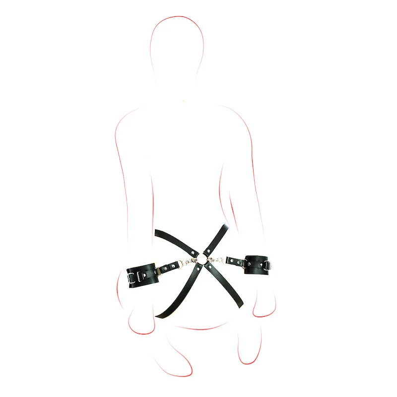 Bdsm Bondage Harness Set with Handcuffs on Women Thigh Harness Erotic Adult Games Apparel for Couples Flirting Sex Accessories