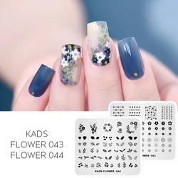 KADS Nail Stamping Plates Set Nail Art Templates Stamping Plate Flower Chinese Halloween ChristmasManicure Stencil Set