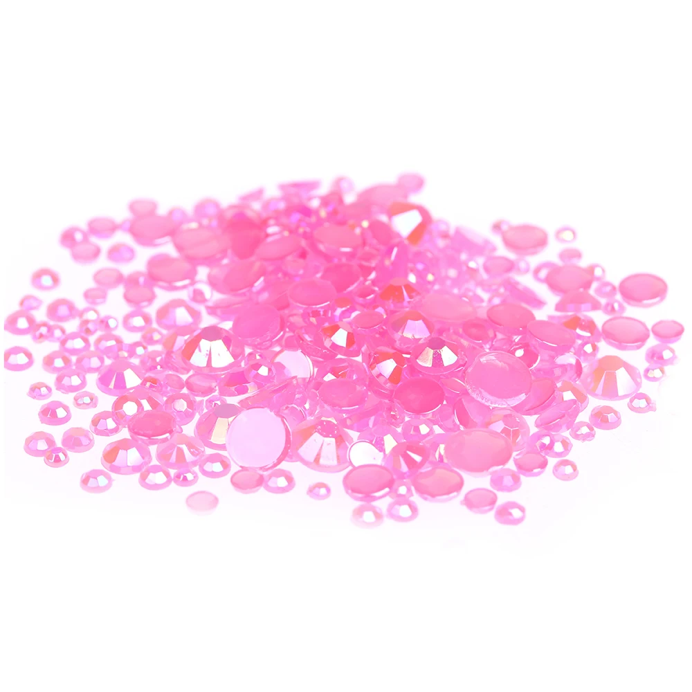 

Smart Color Acrylic Rhinestones Jelly Rose Color Shoes Clothing Decorations Sparkling Nail Art Decorations Small Pack