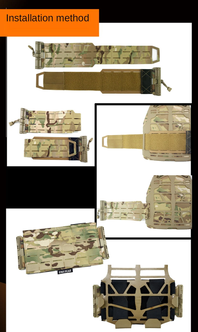 Schnellverschluss-Modifikations-Kit Lasergeschnittenes MOLLE-Weste Upgrade-Zubehörset 2.0 für taktische S&S-Plattenträger – Detail 7