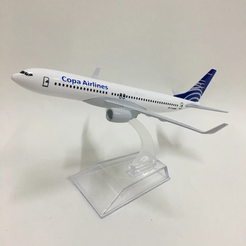 JASON TUTU 16cm Plane Model Airplane Model Copa Airlines Boeing B737-800 Airplanes Aircraft Model 1:400 Diecast Metal planes toy