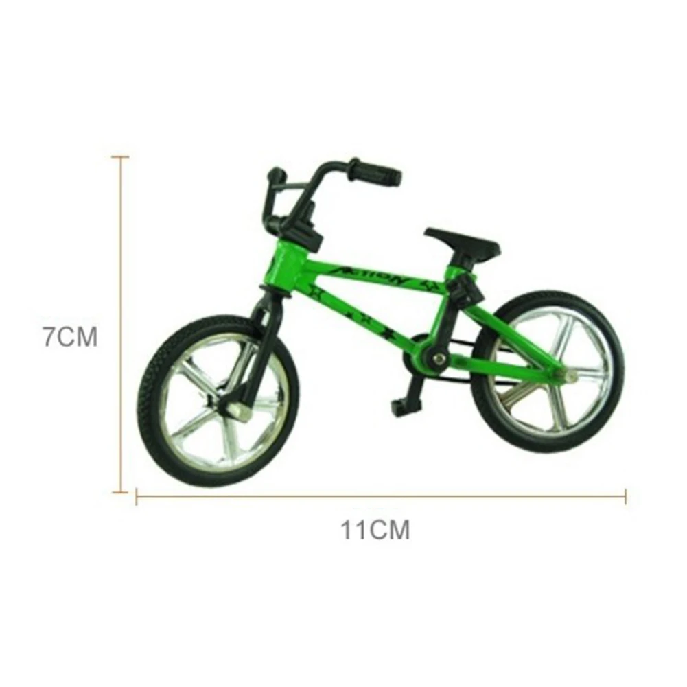 Mini brinquedo de bicicleta bmx com dedo, brinquedo de decoração para crianças, presente divertido e de bicicleta 11cm x 7cm