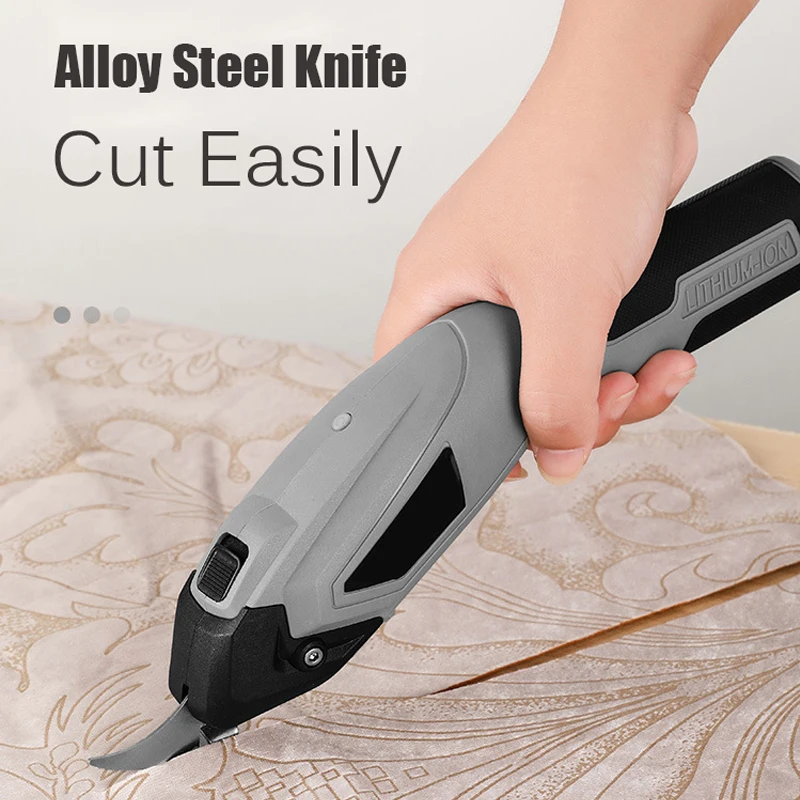 Electric scissors Cordless/fabric/Leather/Cloth Sewing hand held alloy double head cutting multi functional electric cuttingTool