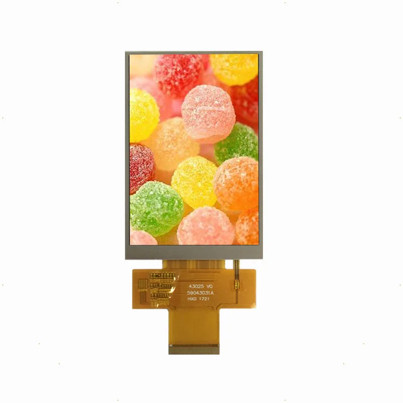 4.3 polegadas, interface mcu/mipi/rgb, alto brilho, ângulo de visão completo ips lcd com toque capacitivo, 480*800, ili9806/ili9806e, mcu/mipi/rgb
