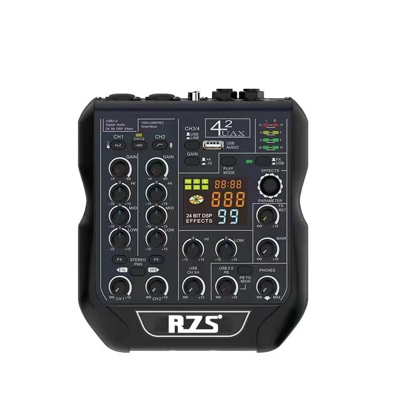 Rzs uax4 updated mixer with mobile phone sound card live broadcast same wheat PK recording new listing