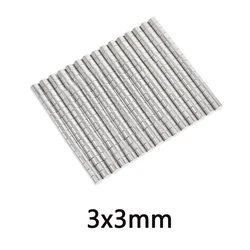 100/300/500PCS 3x3mm disco di Ricerca Minori Magnete 3mmX3mm All'ingrosso Piccola Rotonda Magneti 3x3 millimetri Al Neodimio rotonda N35 Forti Magneti 3*3mm